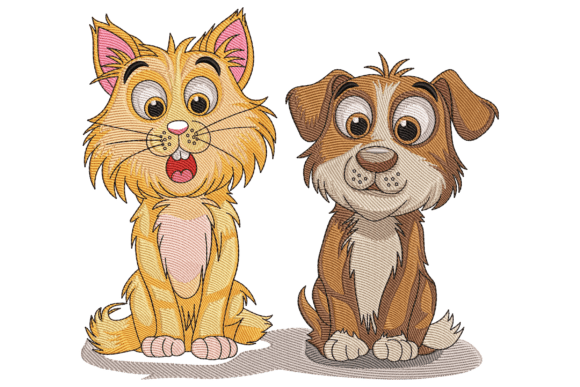 Adorable Cat and Dog Duo Embroidery Design Review