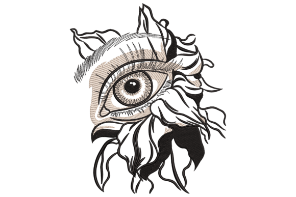 Artistic Owl Eye: A Charming Touch for Personalized Embroidery Gifts
