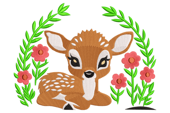 Baby Deer Flower: A Designer’s Review for Boutique Sweatshirt Embroidery