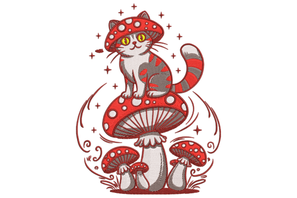 Cat with Mushroom: A Designer’s Real-World Embroidery Review