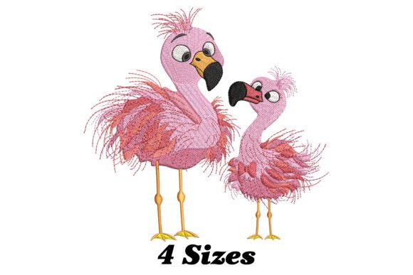 Crazy Flamingo Couple: A Playful, Versatile Design for Small Business Merch