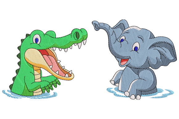 Crocodile and Elephant Friends: A Practical Review for Real Embroidery Projects