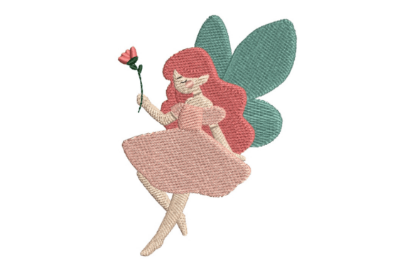 Fairy with Flower: A Review for Real Embroidery Projects