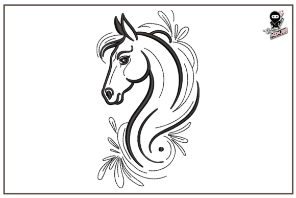 Horse Portrait Outline: A Practical Review for Small Business Branding and Merchandise