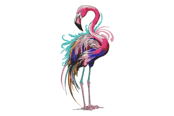 Vibrant Flamingo Embroidery Design Review